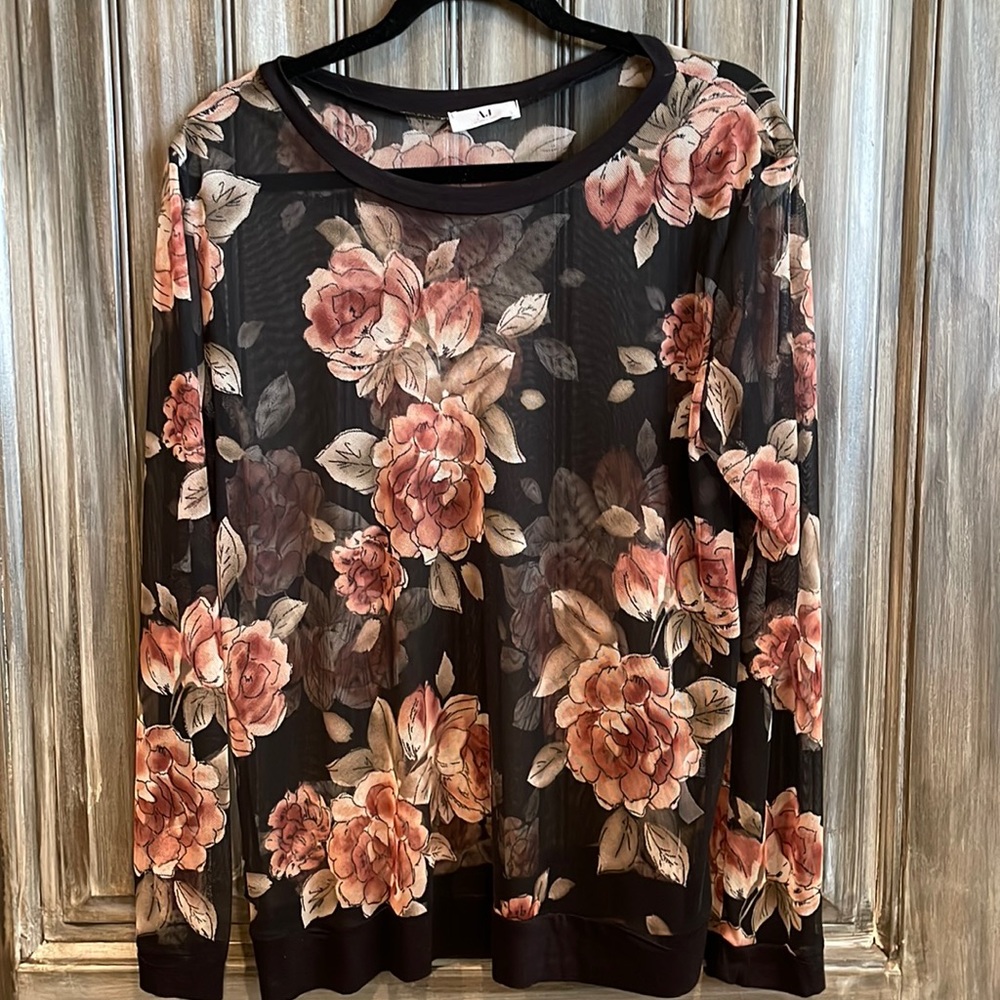Amelia James mesh top